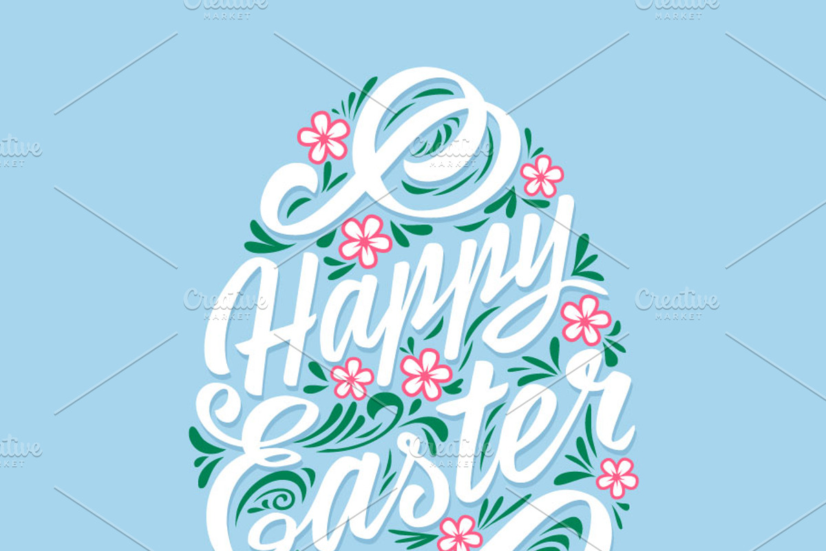 Happy Easter Greeting Card Template, a Card Template by Greeek (Photo 3 of 5)