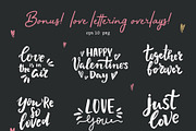 Valentine's Day cards bundle, a Texture Illustration by Cozy pattern shop (Thumbnail 8 of 8)