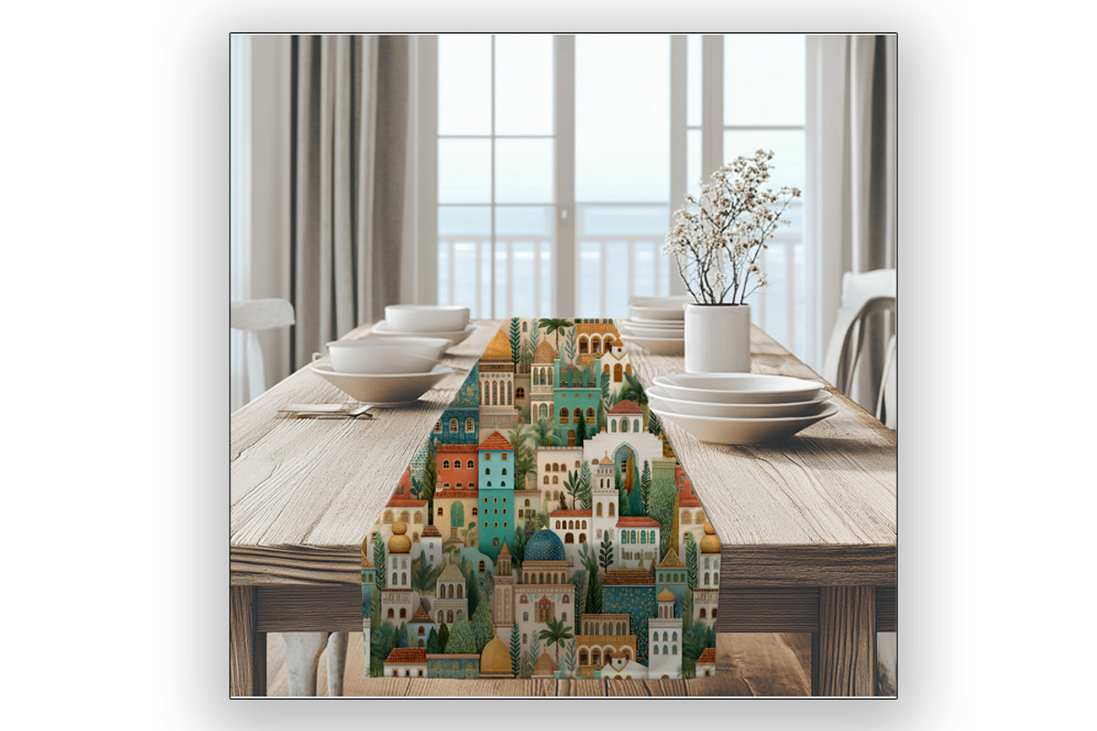 Moroccan Cityscape Pattern - Kasbah, an Illustration by Brush Berry Studios (Photo 5 of 6)