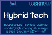 Hybrid Tech font, a Blackletter Font by weknow (Thumbnail 1 of 8)