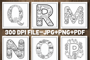 Alphabet Latter Coloring for Kids, an Education Illustration by Design Station (Thumbnail 2 of 5)