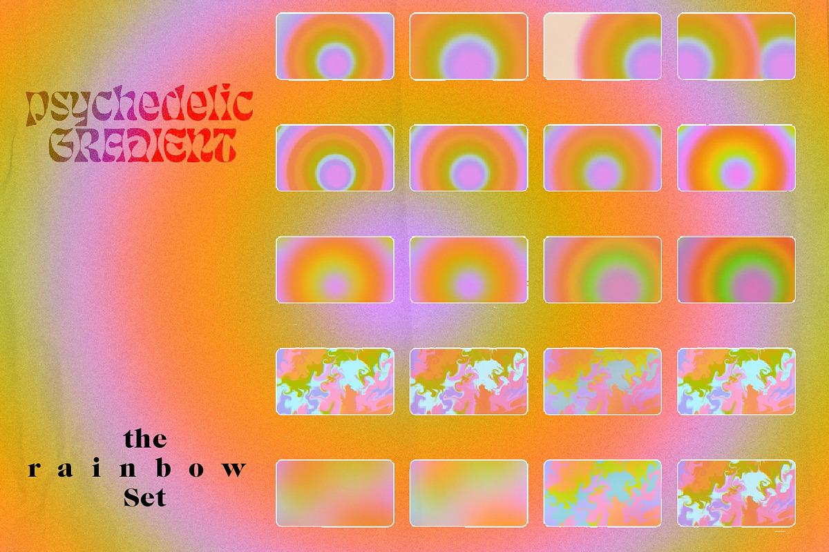 Psychedelic Gradient - 70s design, a Gradient Add-On by Dear Darling Design (Photo 9 of 15)