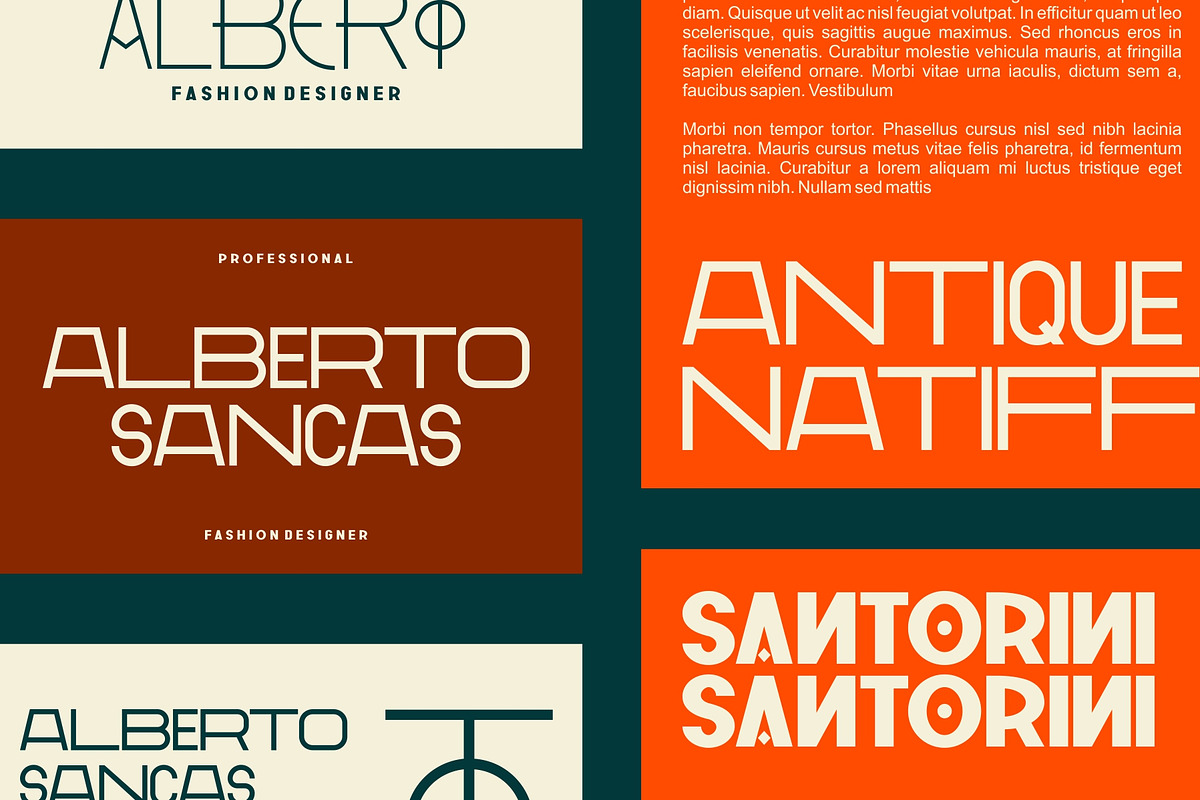GR Milesons | Artdeco Typeface, a Sans Serif Font by Garisman Std (Photo 8 of 11)
