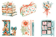 Preppy Back to School Clipart, a Seasonal Illustration by designcity5 (Thumbnail 2 of 5)