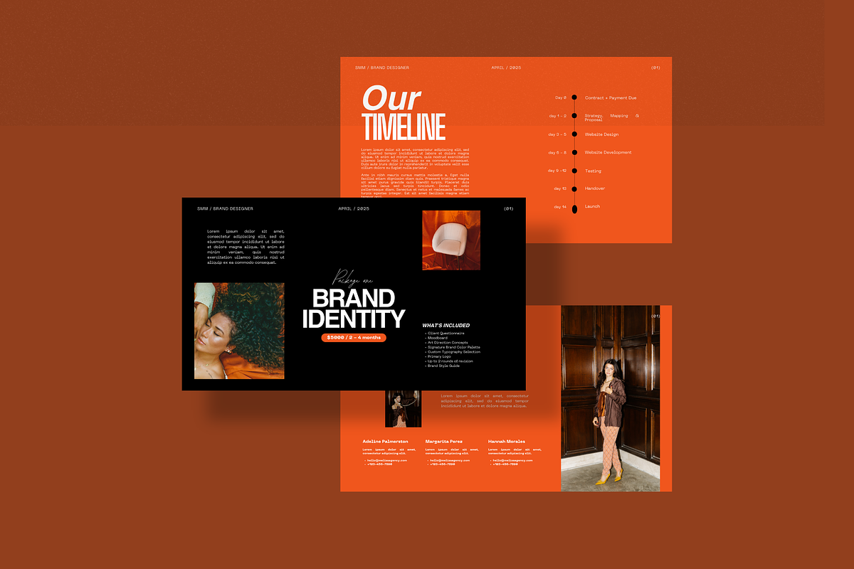 Black & Orange Service Guide, a Marketing Template by My Template Studio (Photo 7 of 16)