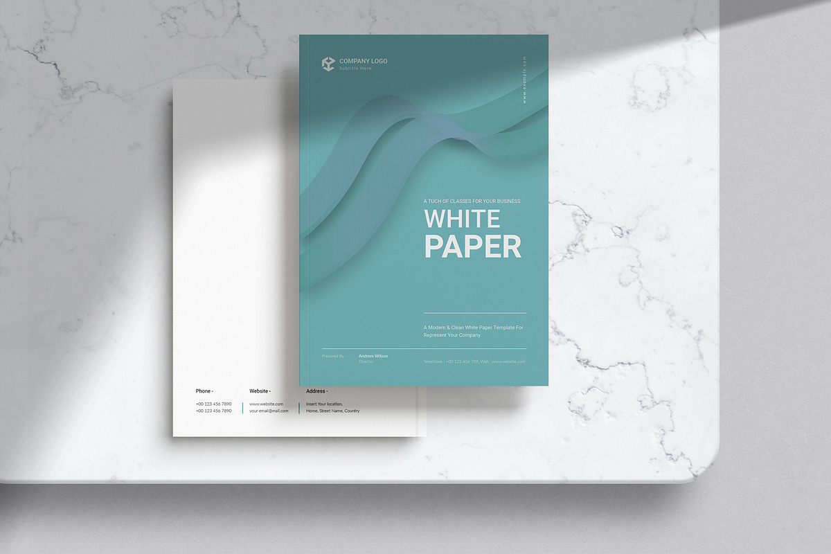 Business White Paper Template, a Brochure Template by DesignCrest (Photo 10 of 13)