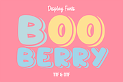 Boo Berry - Cartoon Font Types, a Font by KiddoGlyphs Studio (Thumbnail 1 of 3)