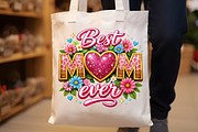 Best Mom Ever Mothers Day Glitter PN, an Illustration by Sublimation Artist (Thumbnail 8 of 9)