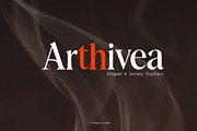 Arthivea, a Serif Font by rulihoki studio (Thumbnail 1 of 4)