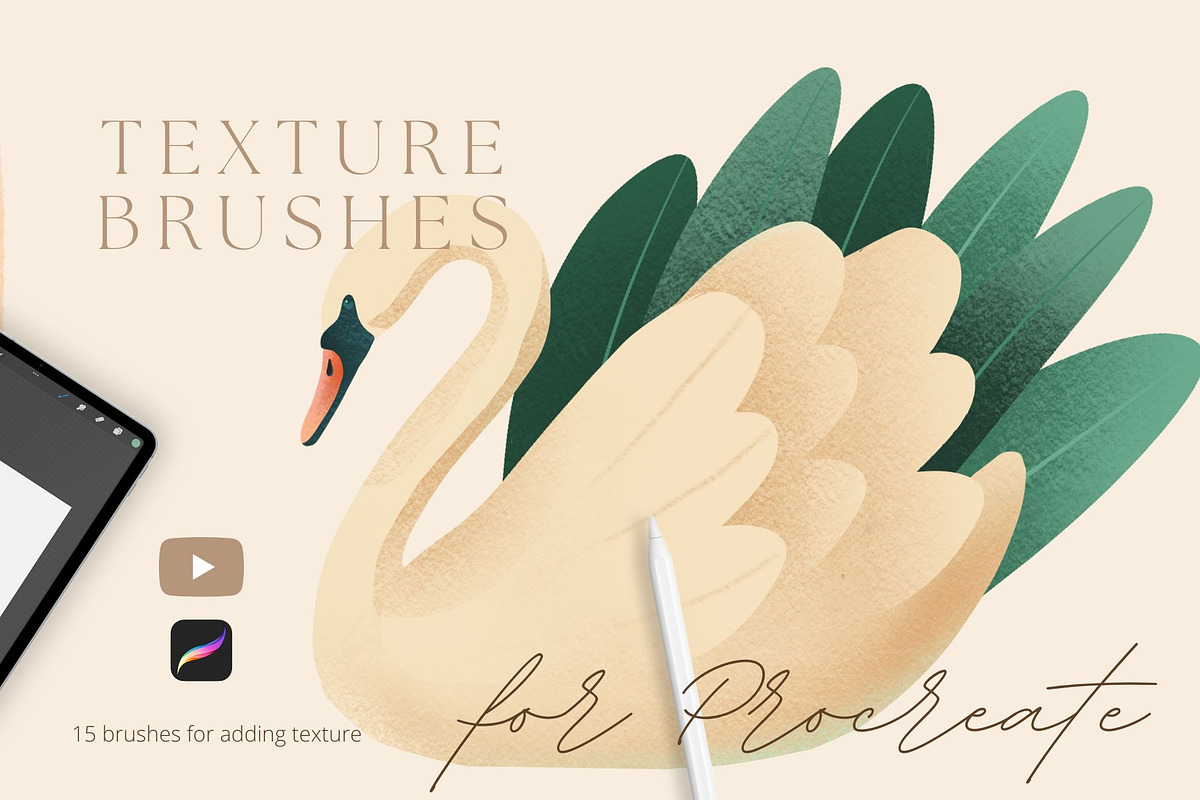 Procreate Noise Texture brushes, a Brush Add-On by Jenteva Art (Photo 1 of 12)