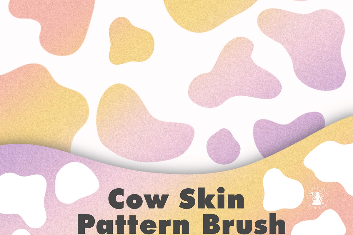Cow Pattern Stamp Brush Procreate, a Brush Add-On by Pawsitively Aesthetic (Photo 1 of 4)
