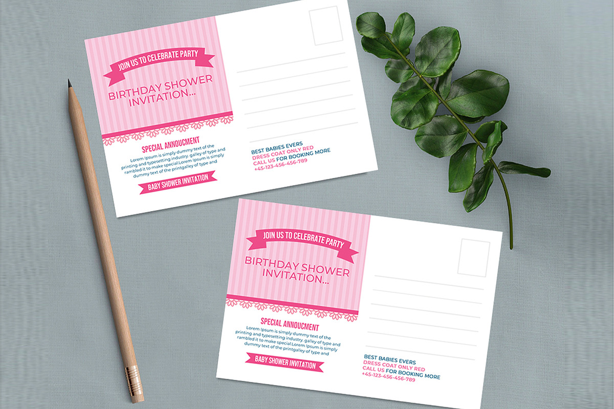 Baby Shower Invitation, an Invitation Template by AfzaalGraphics (Photo 3 of 4)