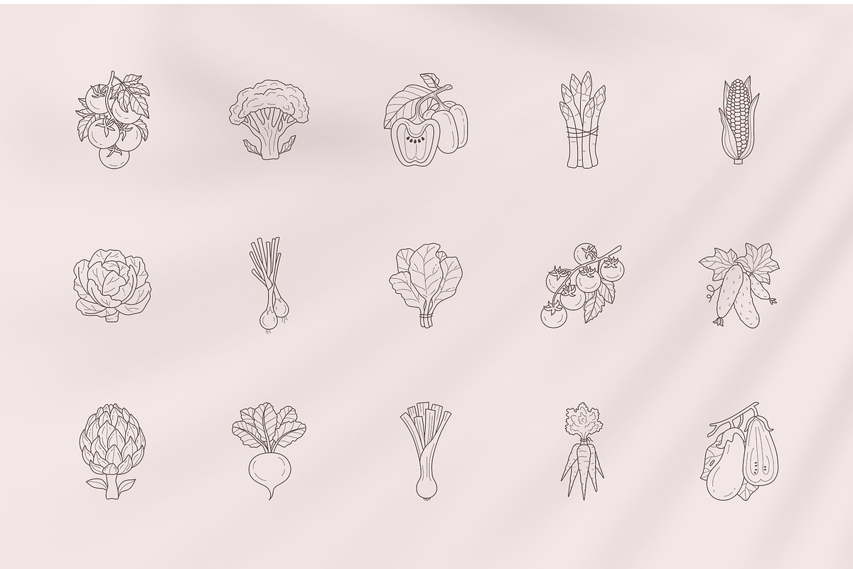 Veggies logo elements and templates, a Graphic by Vasylyka (Photo 6 of 11)