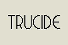 Trucide font family