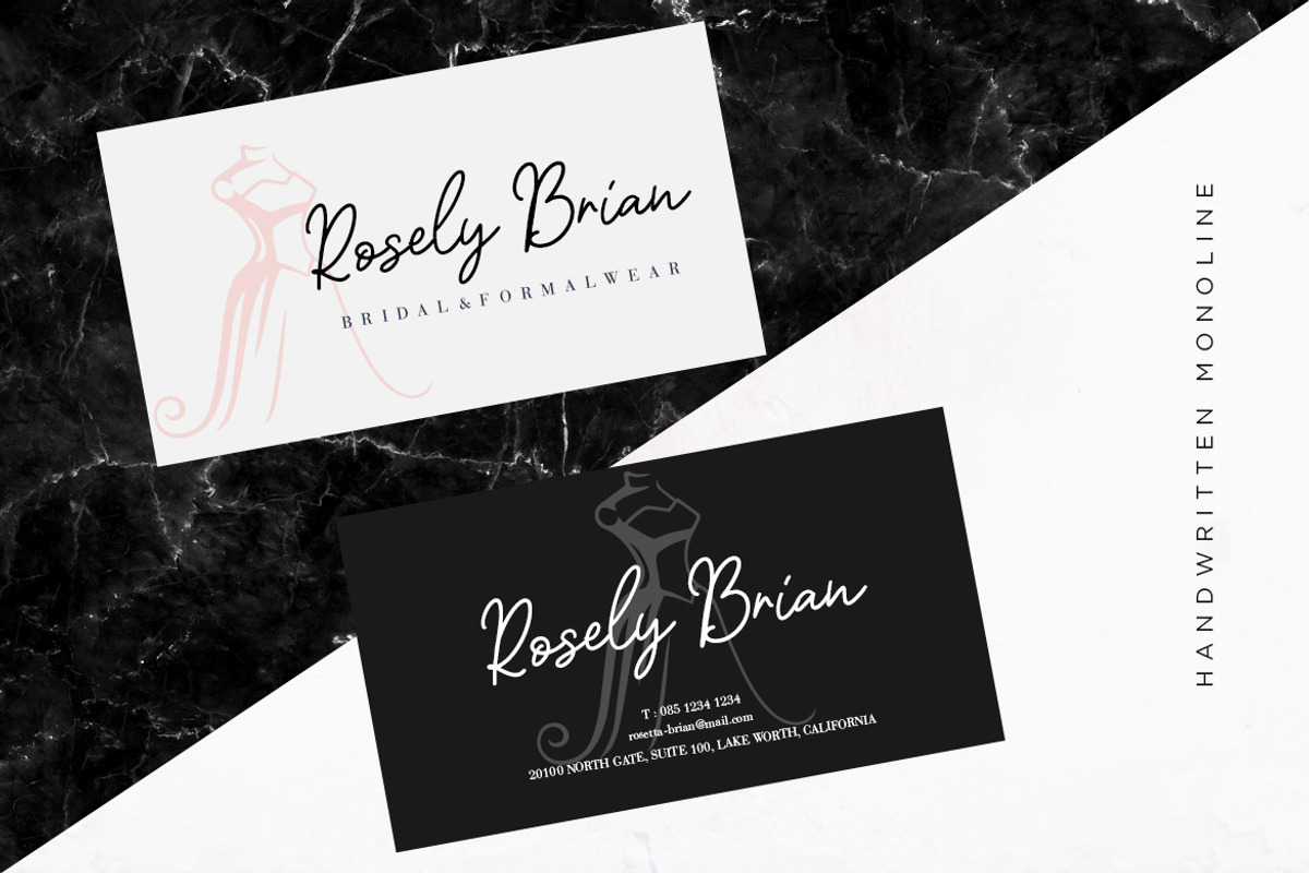 Ruincity Monoline Business Font preview 4