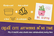 Procreate Plants & Pots Stamp Set, a Brush Add-On by GearShift (Thumbnail 3 of 10)