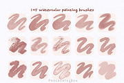 Procreate watercolor brush bundle, a Brush Add-On by ProcreateiBox (Thumbnail 6 of 12)