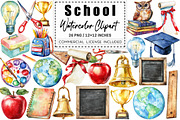 School Clipart, a Graphic by CitraGraphics (Thumbnail 1 of 3)