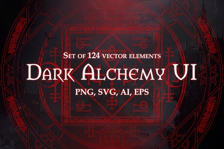 Dark Alchemy UI Set, an Object Illustration by Olga Ryzychenko