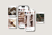 Social Media Instagram Post Mockups, an iPhone Mockup by Difa Design (Thumbnail 5 of 5)