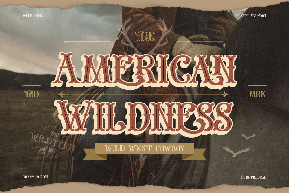 The Wildtern Typeface, a Serif Font by Burntilldead (Photo 4 of 13)