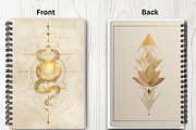 52 White Gilded Celestial Book Cover, a Brochure Template by LA Design (Thumbnail 8 of 10)