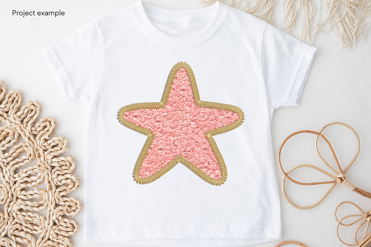 Chenille Embroidery Pastel Stars, a Texture Graphic by Murphy & Frank (Photo 2 of 4)