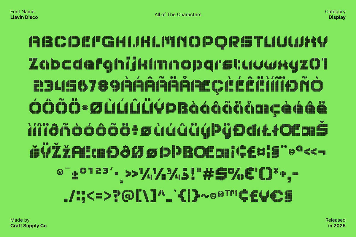 Liavin Disco, a Sans Serif Font by Craft Supply Co. (Photo 8 of 8)