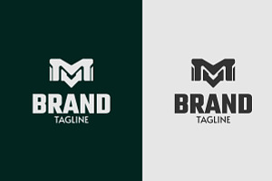 Initial letter MV monogram logo, a Branding & Logo Template by nicemorning