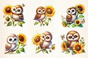 Spring Animal Sunflowers Sublimation, an Illustration by DreamArtGraphic (Thumbnail 3 of 4)
