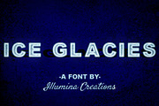 Ice Glacies - Frozen Icy Bitmap Font, a Font by Illumina Creations (Thumbnail 2 of 4)