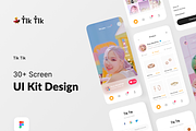 Tik Tik - Social Media UI KIT, a Device Mockup by Odama (Thumbnail 1 of 6)
