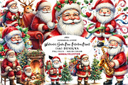 Watercolor Santa Claus Collection, a Seasonal Illustration by CreationArt (Thumbnail 1 of 7)