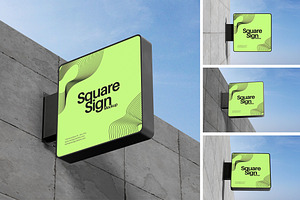 Square Billboard Mockup