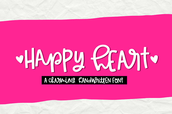 Happy Heart Handwritten Font preview 8
