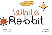 White Rabbit - Quirky Font, a Handwritten Font by aeys_land (Thumbnail 1 of 6)