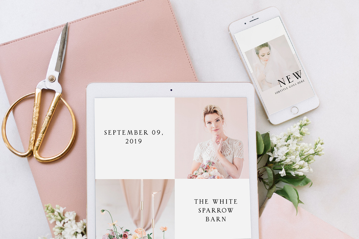 18 Instagram Templates for Creatives, a Social Media Template by CreativeMavenCo. (Photo 4 of 8)