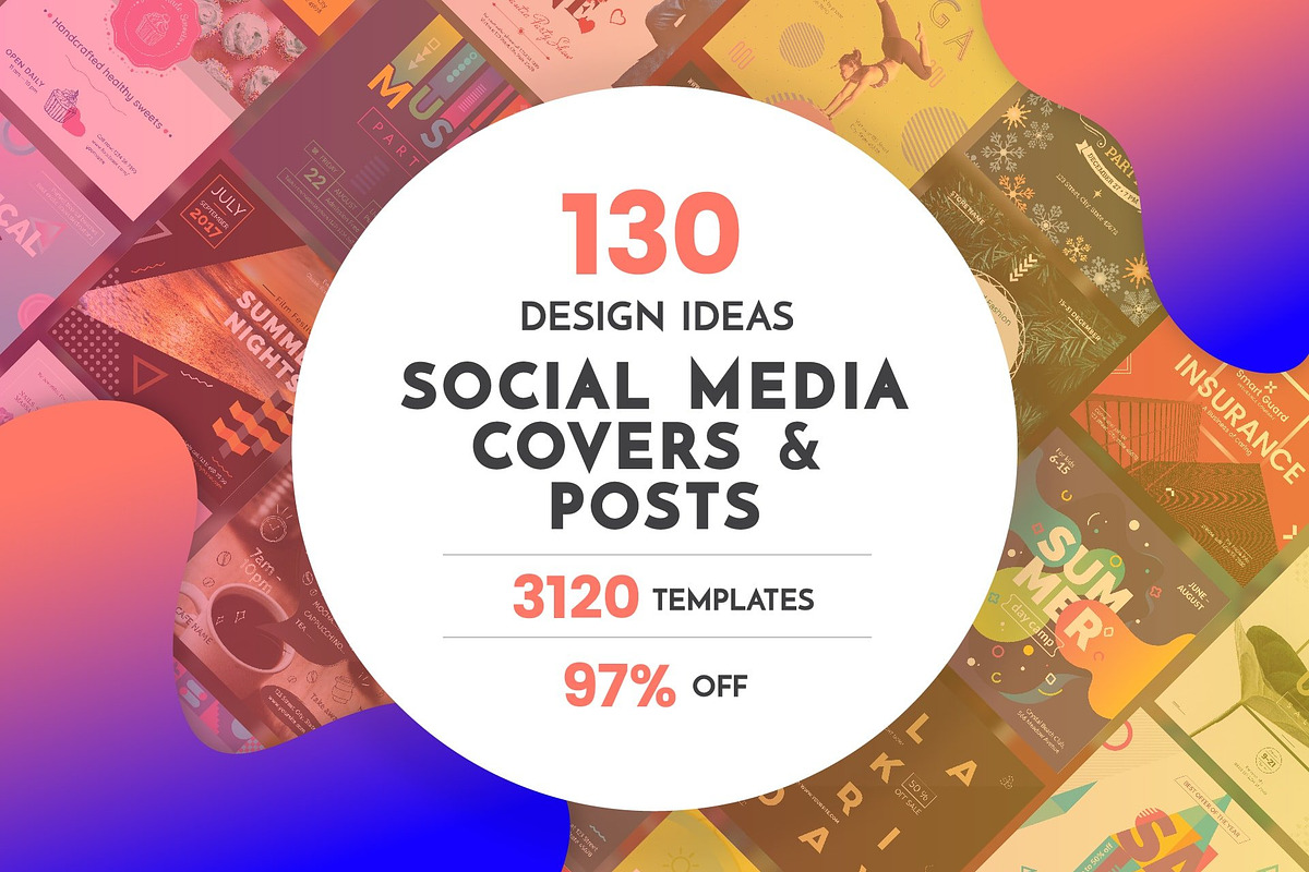Social Media Template Bundle Sale, a Social Media Template by Amber Graphics (Photo 1 of 7)