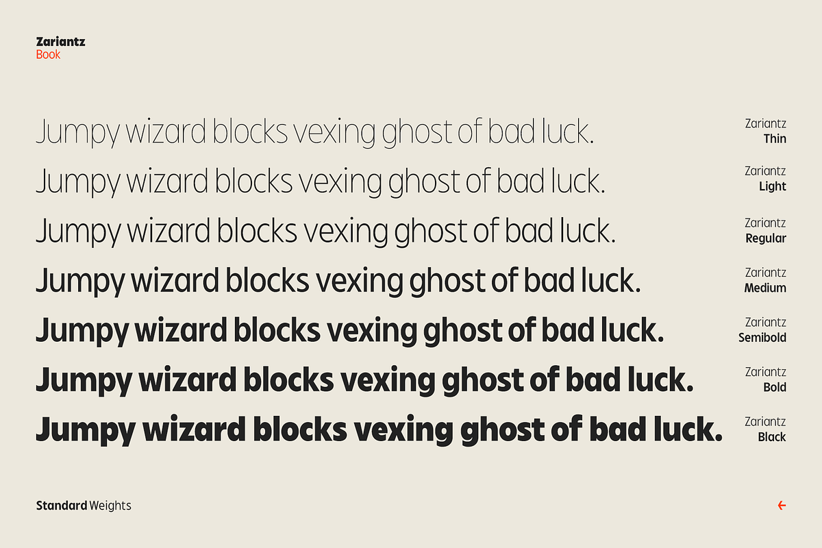 Zariantz Book, a Sans Serif Font by Unio Designs (Photo 3 of 17)