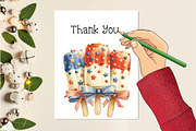 Whimsical Patriotic Ice-Cream, a Seasonal Illustration by Creative Art (Thumbnail 7 of 8)