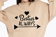 Besties Forever SVG Bundle, a Graphic by M9 Design (Thumbnail 3 of 9)