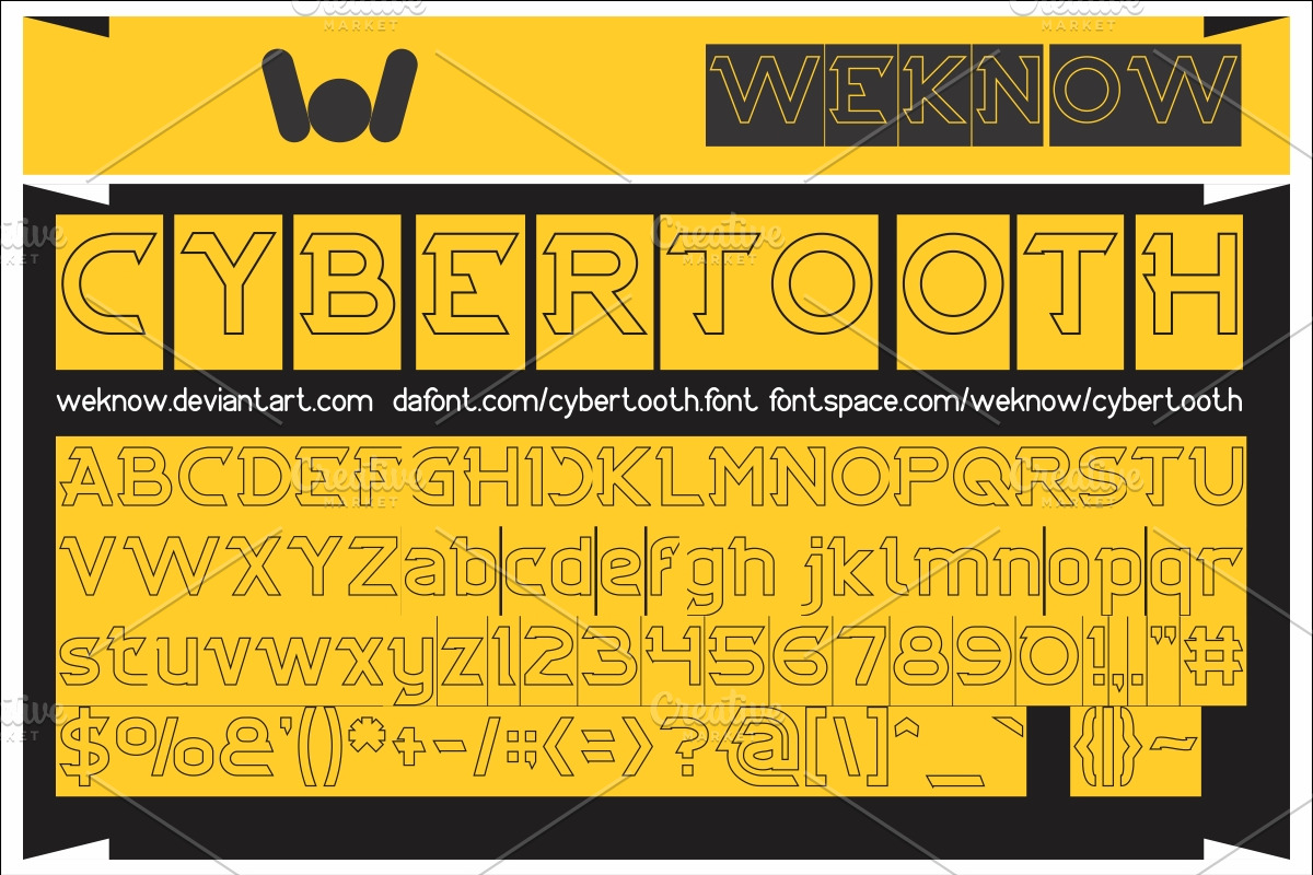 cybertooth font preview 7