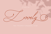 Lovely Monoline Script Font, a Script Font by Anna Zakharchenko (Thumbnail 1 of 10)