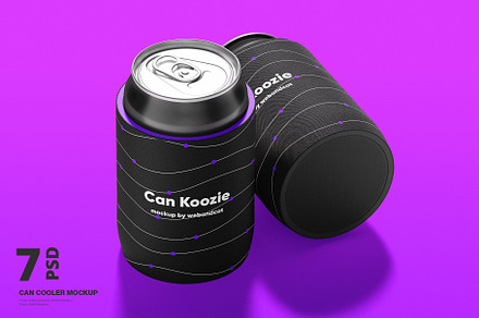 Can Cooler Mockup, a Cups & Container Mockup by WebAndCat