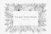 “Charm” Tropical Leaves Lineart, an Illustration by Sense Library (Thumbnail 9 of 23)