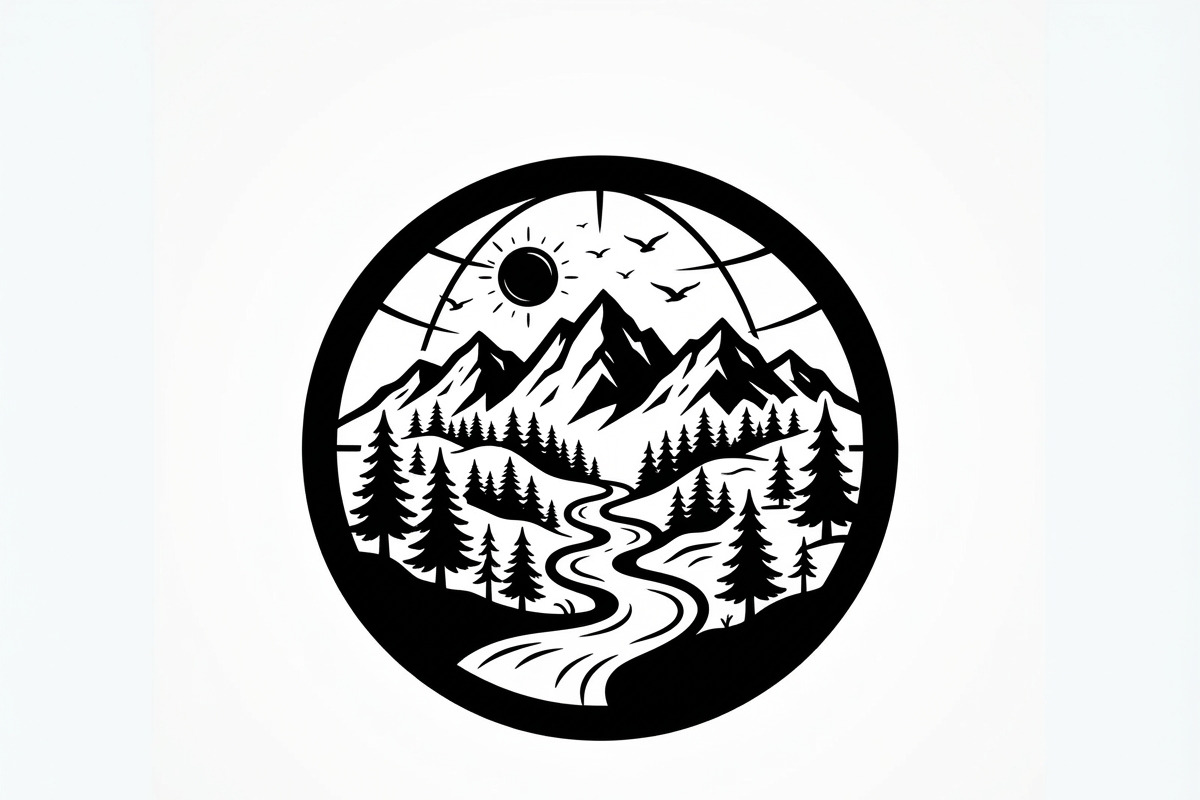 60 Eco Globe Landscape Silhouette, a Technology Illustration by Amazin_art (Photo 22 of 49)