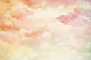 Pastel Sky & Clouds Greeting Card