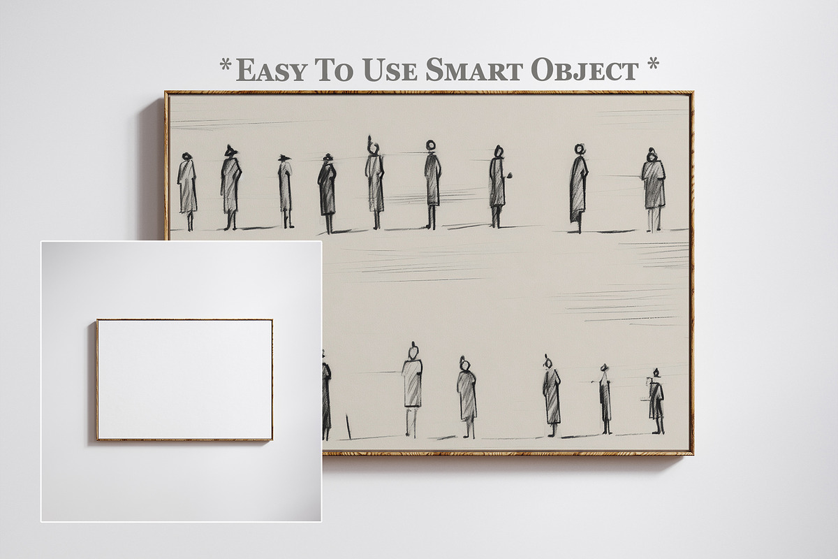 Framed floated canvas mockup, a Household Mockup by Artjafara (Photo 4 of 5)