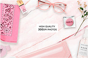 Millennial pink custom scene creator, a Books & Magazine Mockup by Negative Space (Thumbnail 4 of 4)