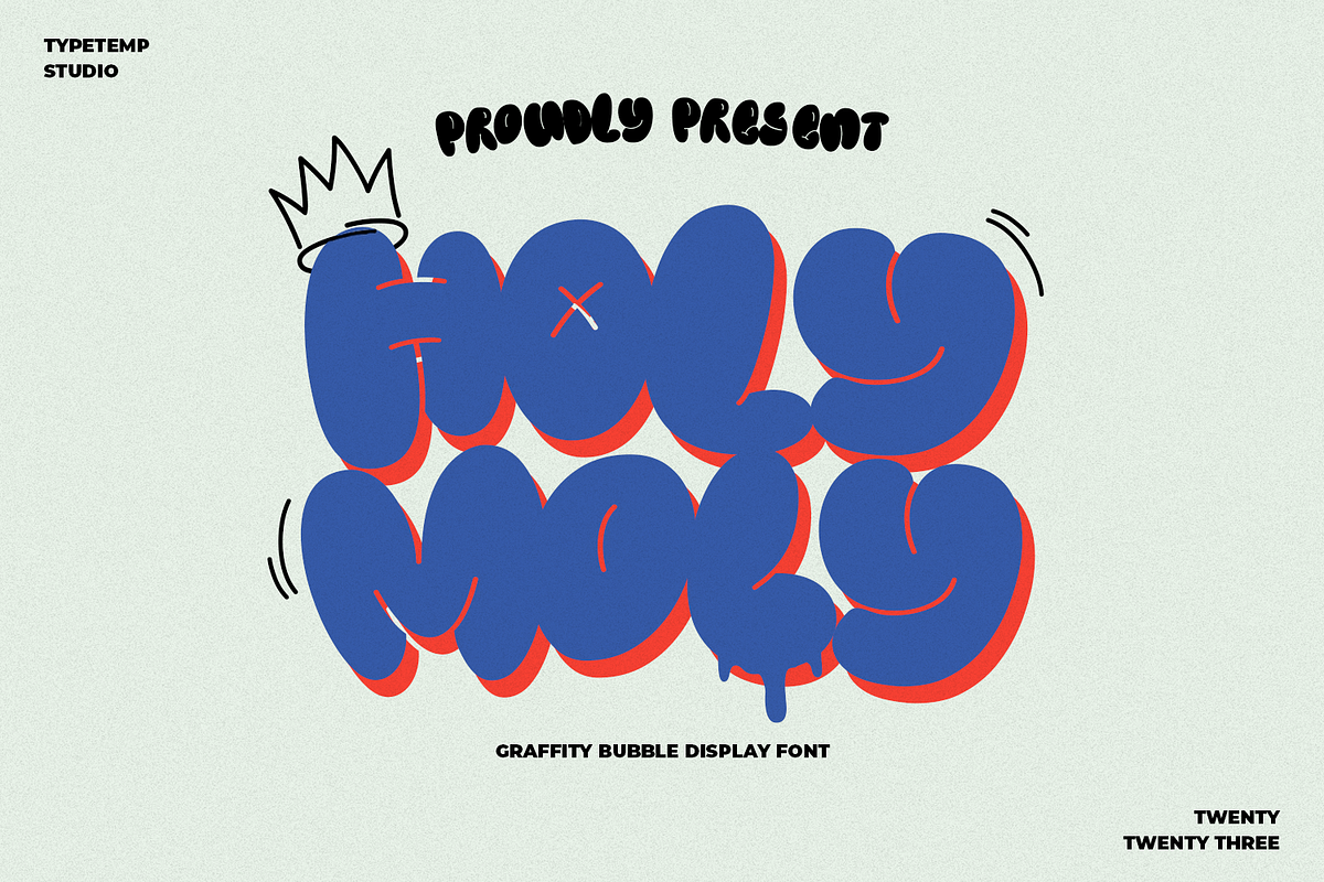 Holymoly Bubble Graffiti Display preview 2
